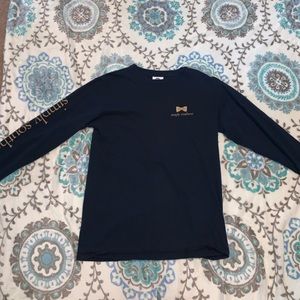 Navy Blue & Gold Long Sleeve Shirt!